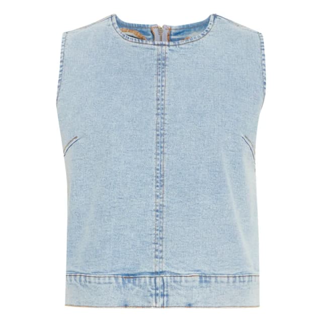 Ichi Womens denim tank top Ichi Armios Bleu Female 38