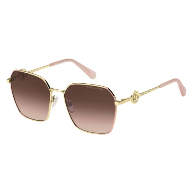 Marc Jacobs Marc Sq Sunglasses Gold Pink female One Size