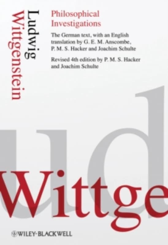 Philosophical Investigations by Ludwig Wittgenstein Paperback