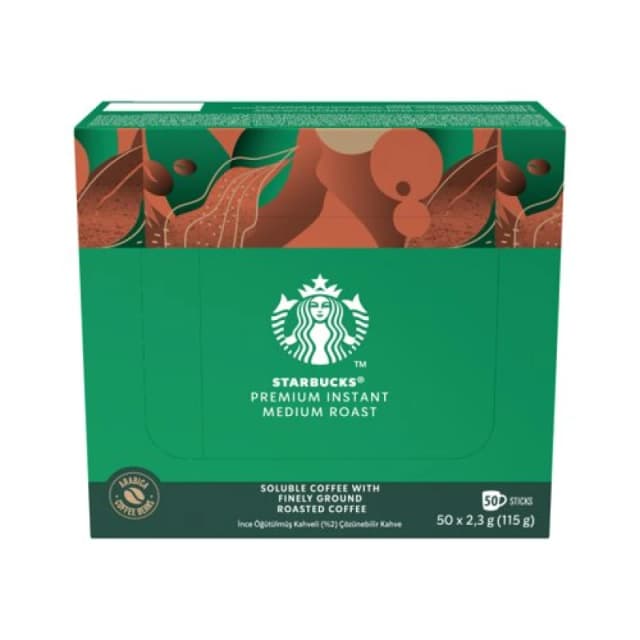 Starbucks Medium Roast Premium Instant Coffee Sachets (50 Pack) 12604428