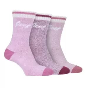 Jeep 3 Pack Performance Boot Socks Ladies - Pink