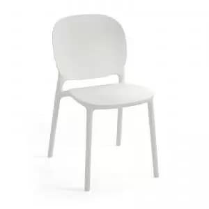 Everly multi-purpose chair with no arms pack of 2 - white EVE100H-WH
