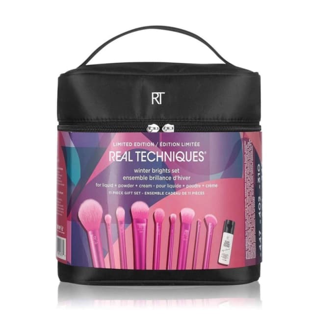 Real Techniques Real Techniques Winter Makeup Brush Bag Set - Pink Pink ONE SIZE