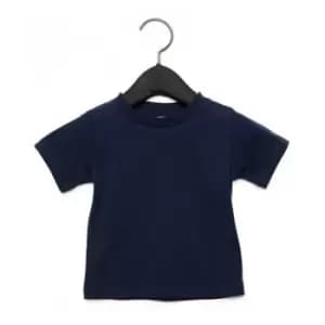 Bella + Canvas Baby Crew Neck T-Shirt (18-24 Months) (Navy)