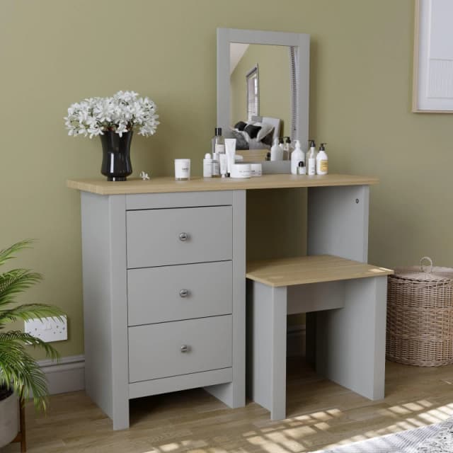 Lassic Vida Designs Arlington Dressing Table Set Grey unisex One Size