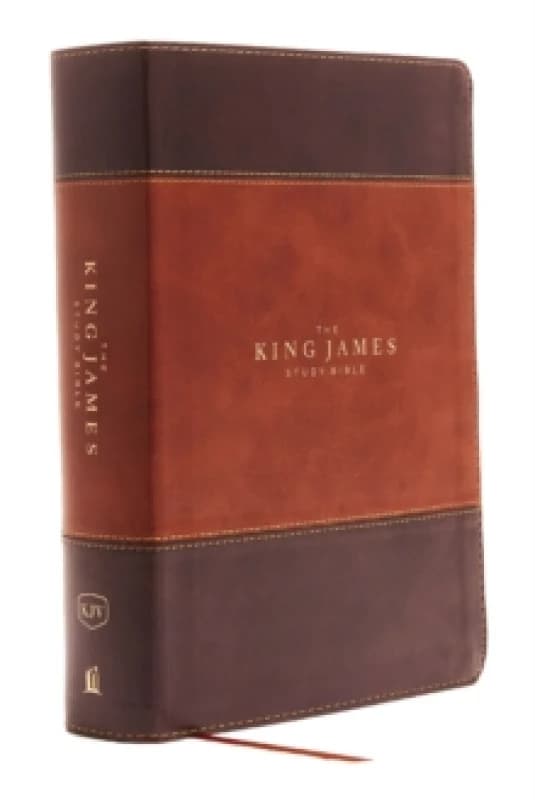 KJV, The King James Study Bible, Leathersoft, Brown, Red Letter, Full-Color Edition : Holy Bible, King James Version Leather / fine binding