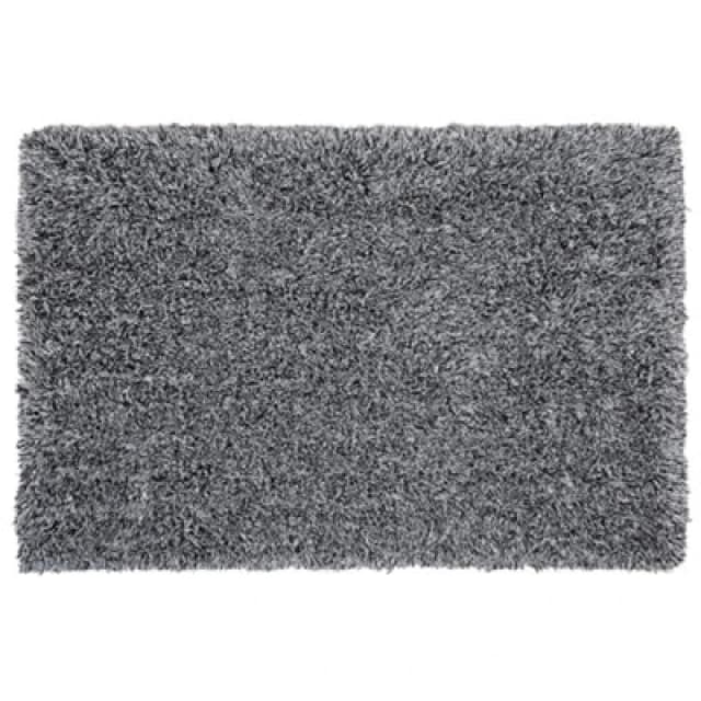 Beliani Shaggygy Rug Cide Black/ White 160 X 230 Cm