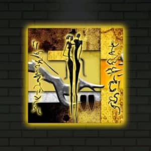 4040DACT-12 Multicolor Decorative LED Lighted Canvas Painting