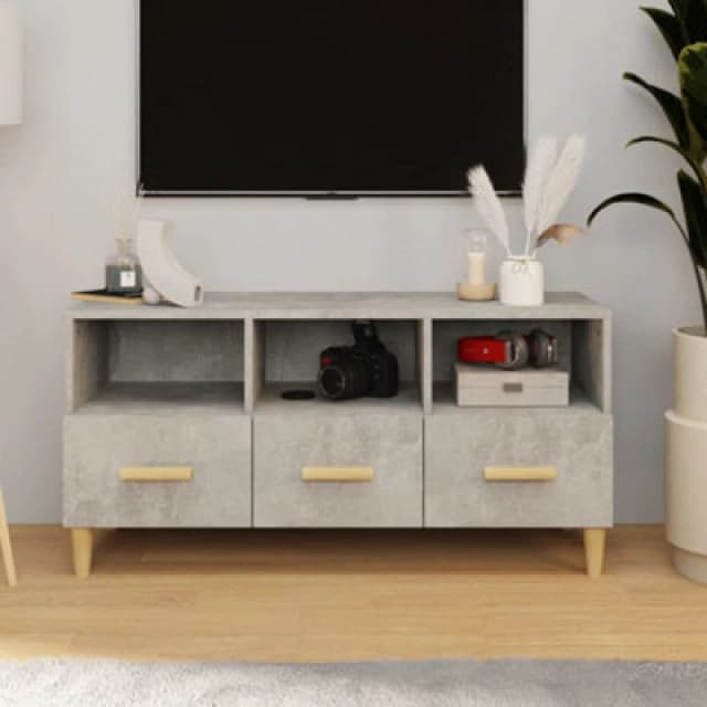 VIDAXL Vidaxl - tv Cabinet Concrete Grey 102x36x50cm Engineered Wood 8720287081951