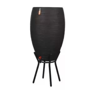 Rain Barrel Rib 130L Black - Water Butt