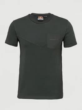 Superdry Urban Tech Nylon Pkt Tee, Olive, Size S, Men