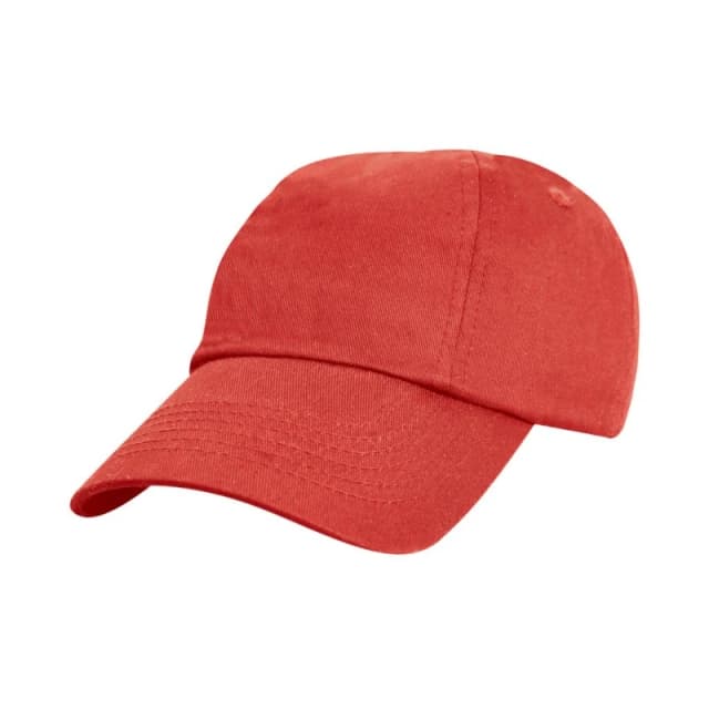 Result Cotton Low Profile Cap in Red Red Unisex One Size