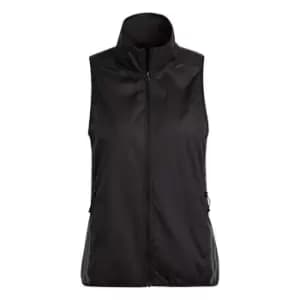 adidas Run Icon 3-Stripes Running Gilet Womens - Black