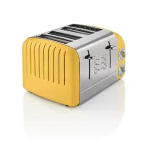 Swan ST34020YELN 4 Slice Retro Toaster