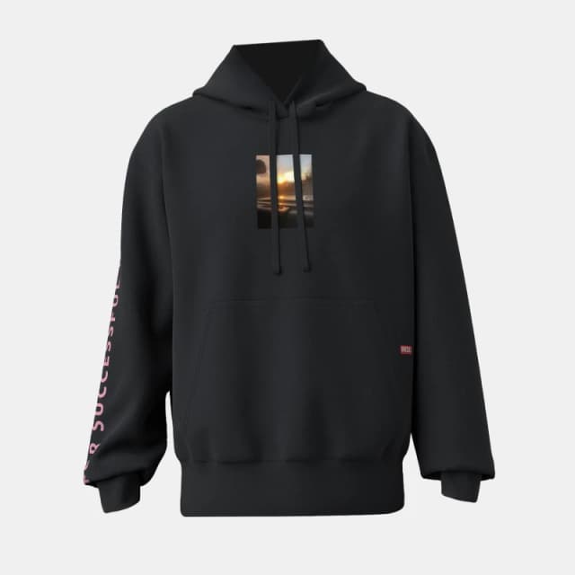 Diesel Mens Macs Flpa Crew Sweatshirt Black male XS