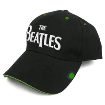 The Beatles - Drop T Logo Baseball Cap - Black/Green