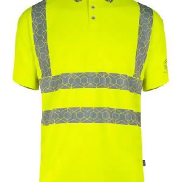 Beeswift Envirowear High Visibility Short Sleeve Polo Shirt BSW40102 BSW40102
