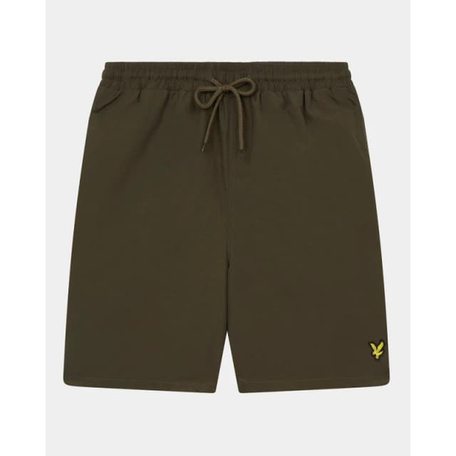 Lyle and Scott Mens Plain Swim Shorts Olive W485 male S