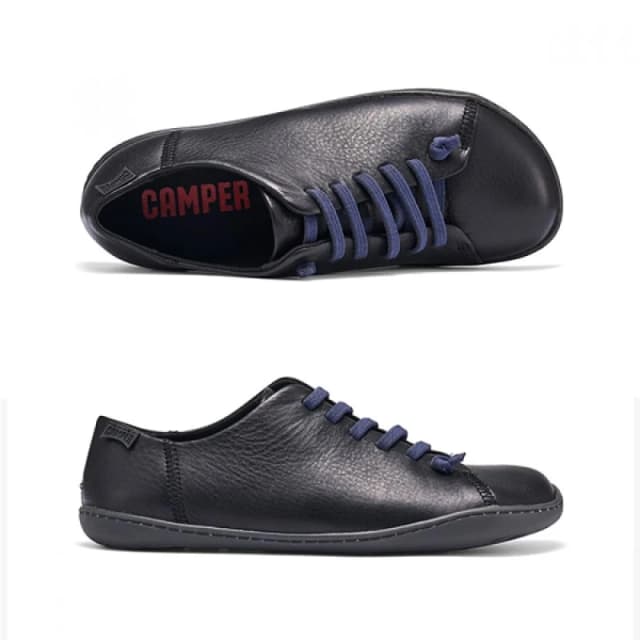 Camper Peu Cami K100249 Leather Mens Lace Up Shoes - Black - Size:UK 6