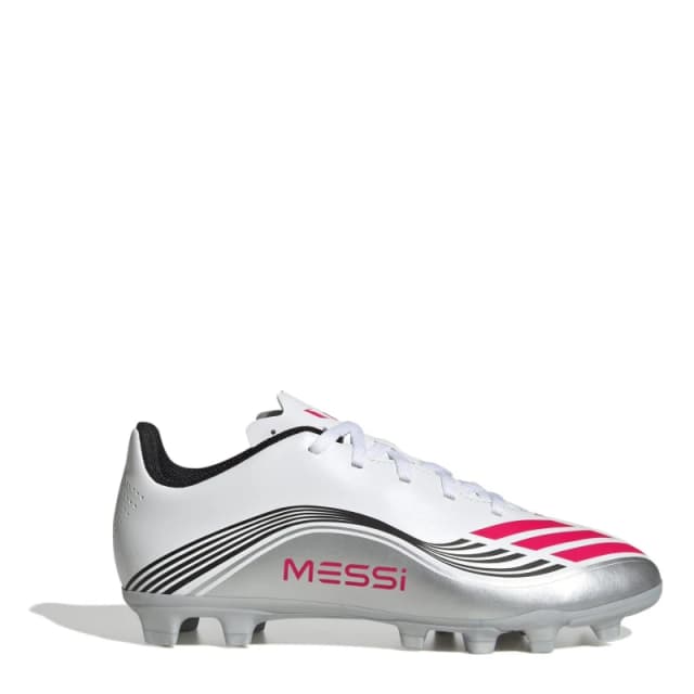 adidas F50 Club Childrens Firm Ground Football Boots Firm Ground Football Boots C10 (28) White 08033001100