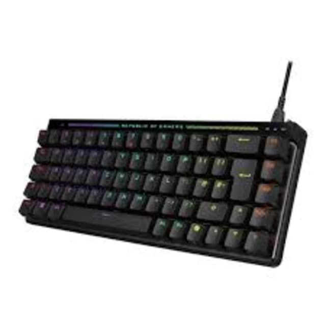 Asus ROG FALCHION ACE HFX Compact 65% Analog RGB Gaming Keyboard Wired (Dual USB-C) ROG HFX Magnetic Switches Rapid Trigger Touch Panel 90MP03VE-