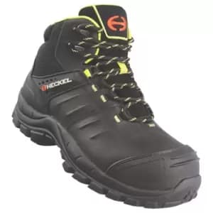 Black Safety Boots, 100% Metal Free, Size 6