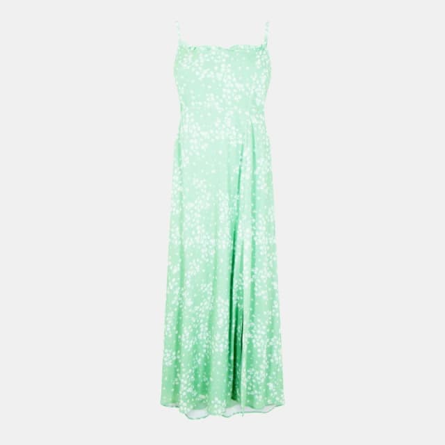 Jack Wills Womens Midi Tea Dress Green Ditsy female 6 (2XS)