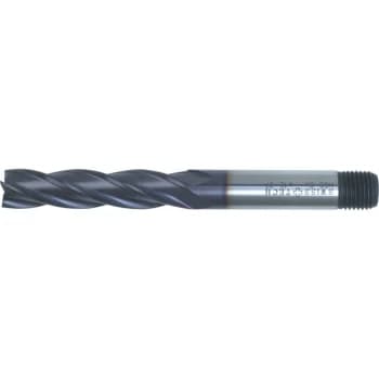 20.00MM Series 37 HSS-Co 8% 4 Flute Threaded Shank Long Series End Mills - TiAlN Coated
