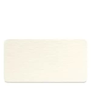 Villeroy & Boch Manufacture Rock Blanc Rectangular Serving Plate, White, 35x18x1cm