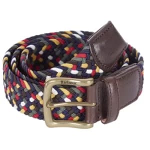 Barbour Mens Tartan Coloured Stretch Belt Gift Box Classic Large