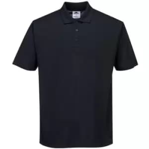 Portwest B185BKRS - sz S Terni Polo Shirt Workwear - Black - Black