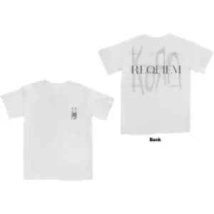 Korn - Requiem Unisex Large T-Shirt - White