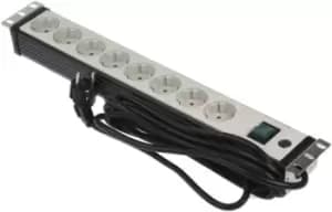 brennenstuhl 3m 8 Socket Type F - German Schuko Extension Lead, 230 V