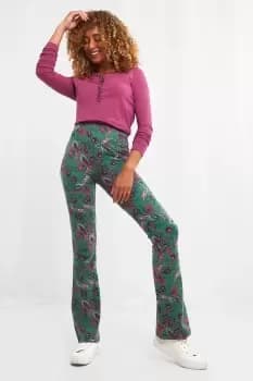 Comfy Floral Print Flares