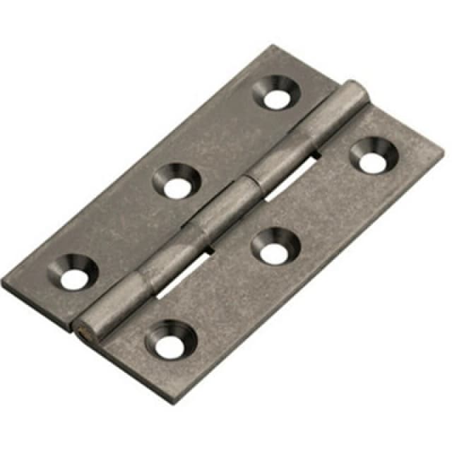 Loops PAIR 64 x 35 x 2mm Cabinet Hinge Pewter Metal Small Cupboard Door Multi
