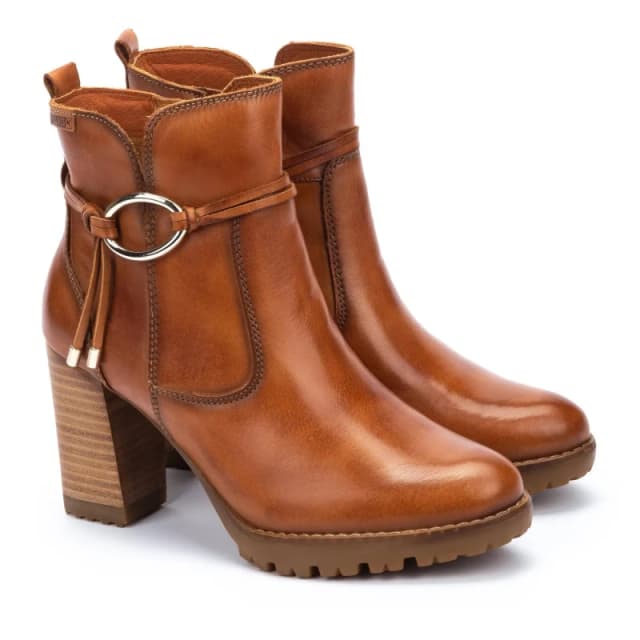Pikolinos Connelly W7M-8542 Leather Womens Ankle Boots - Brandy - Size:UK 6-6.5