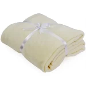Fleece Blanket Cream 200x150cm