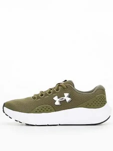 Under Armour Mens Running Charged Surge 4 Trainers - Khaki