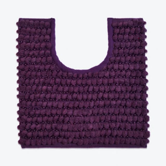Allure Bath Fashions Sparkle Bobble Non-Slip Pedestal Mat - Purple