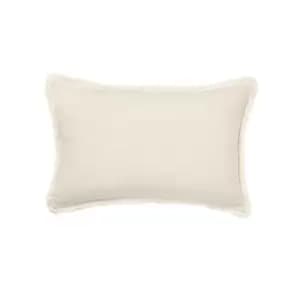 Pure Linen Cotton Bed Cushion - White