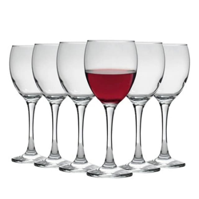 LAV Venue Red Wine Glasses - 340ml - Clear - Pack of 6 Clear unisex