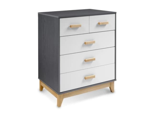 Seconique Cleveland Grey and White 32 Drawer Chest of Drawers