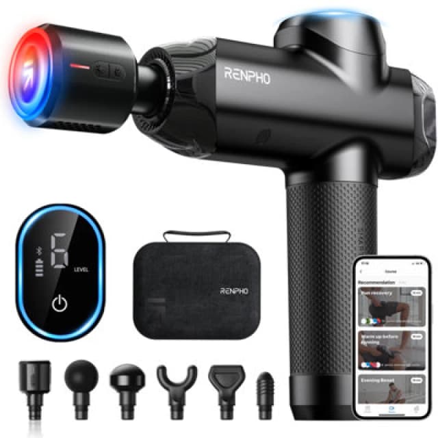 RENPHO Power Handheld Body Massage Gun - Black 4897122201578