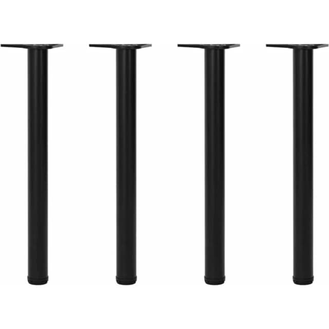 VIDAXL 4 Height Adjustable Table Legs Black 710 mm Vidaxl 8718475946632