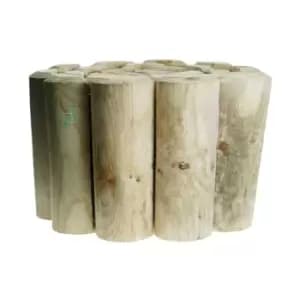 King Fisher - 15cm (6') High x 1.8m (6ft) Decorative Garden Log Border Roll