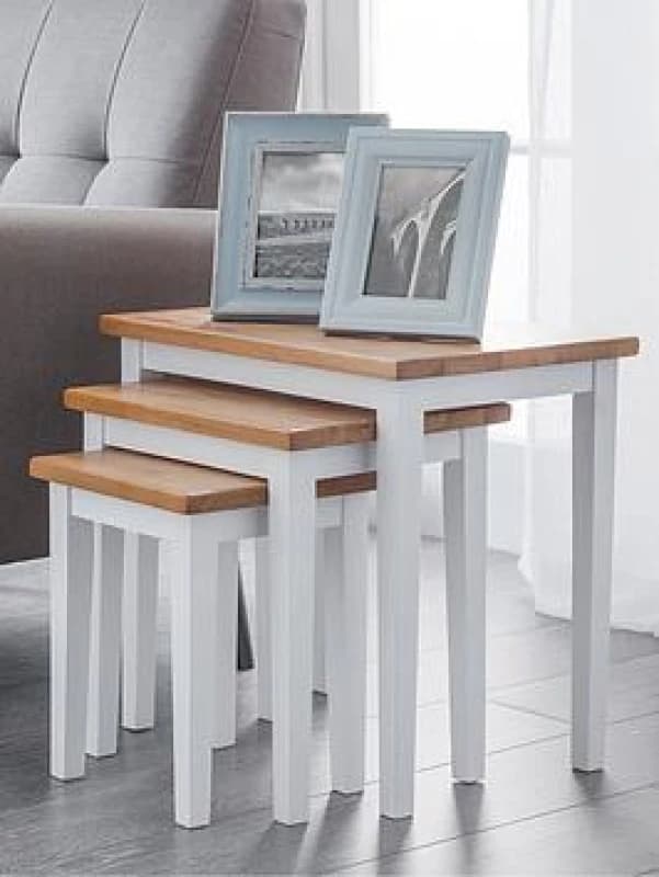 SO'HOME Calia Walnut Nesting Side Tables (Set of 3) walnut ONE SIZE