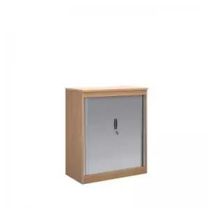 Systems horizontal tambour door cupboard 1200mm high - beech