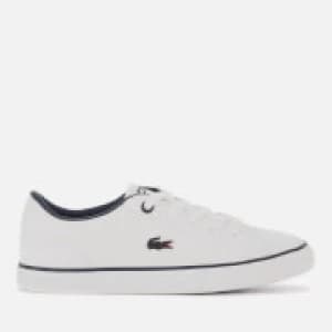 Lacoste Kids Lerond Trainers - White/Navy - UK 1 Kids