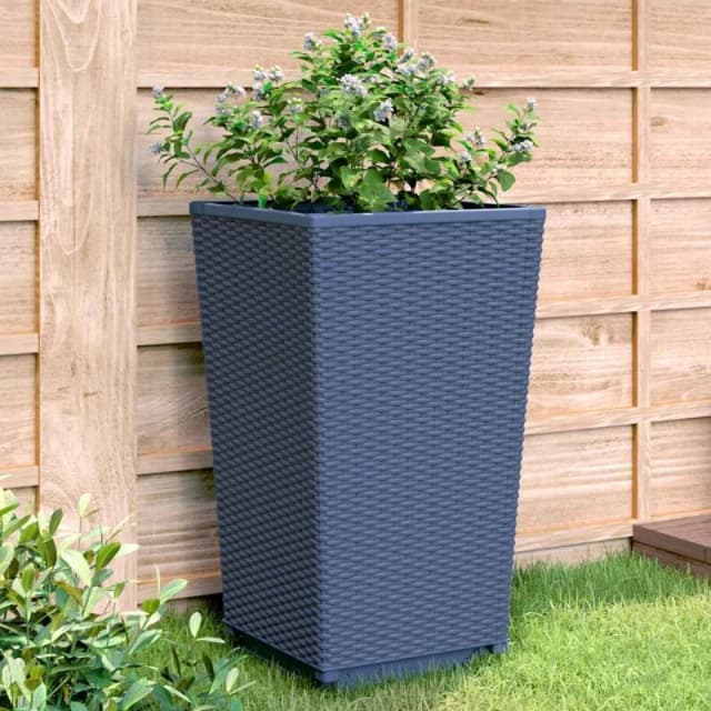 VIDAXL Garden Planters 4 pcs Blue Grey 32.5x32.5x57cm pp Vidaxl 8721012410589