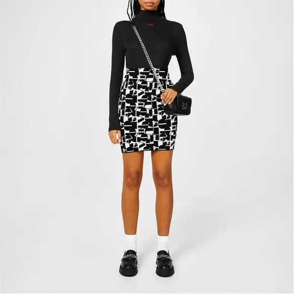 Hugo Roll Neck Top - Black 12